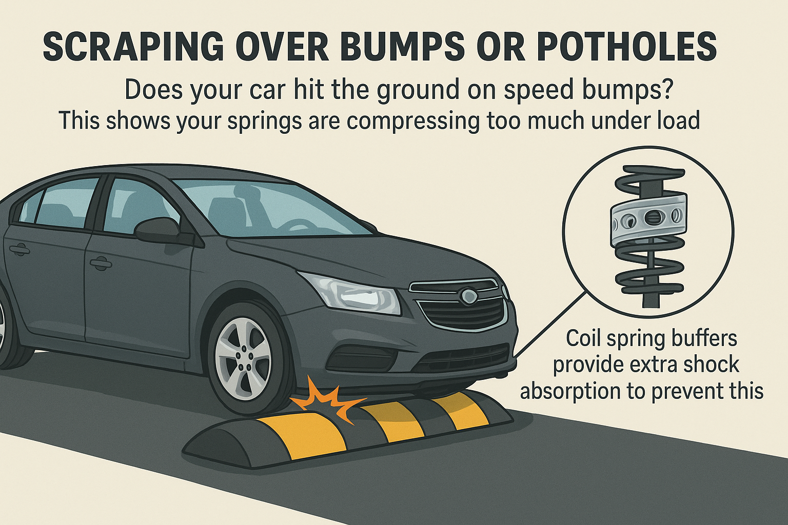 Scraping Over Bumps or Potholes