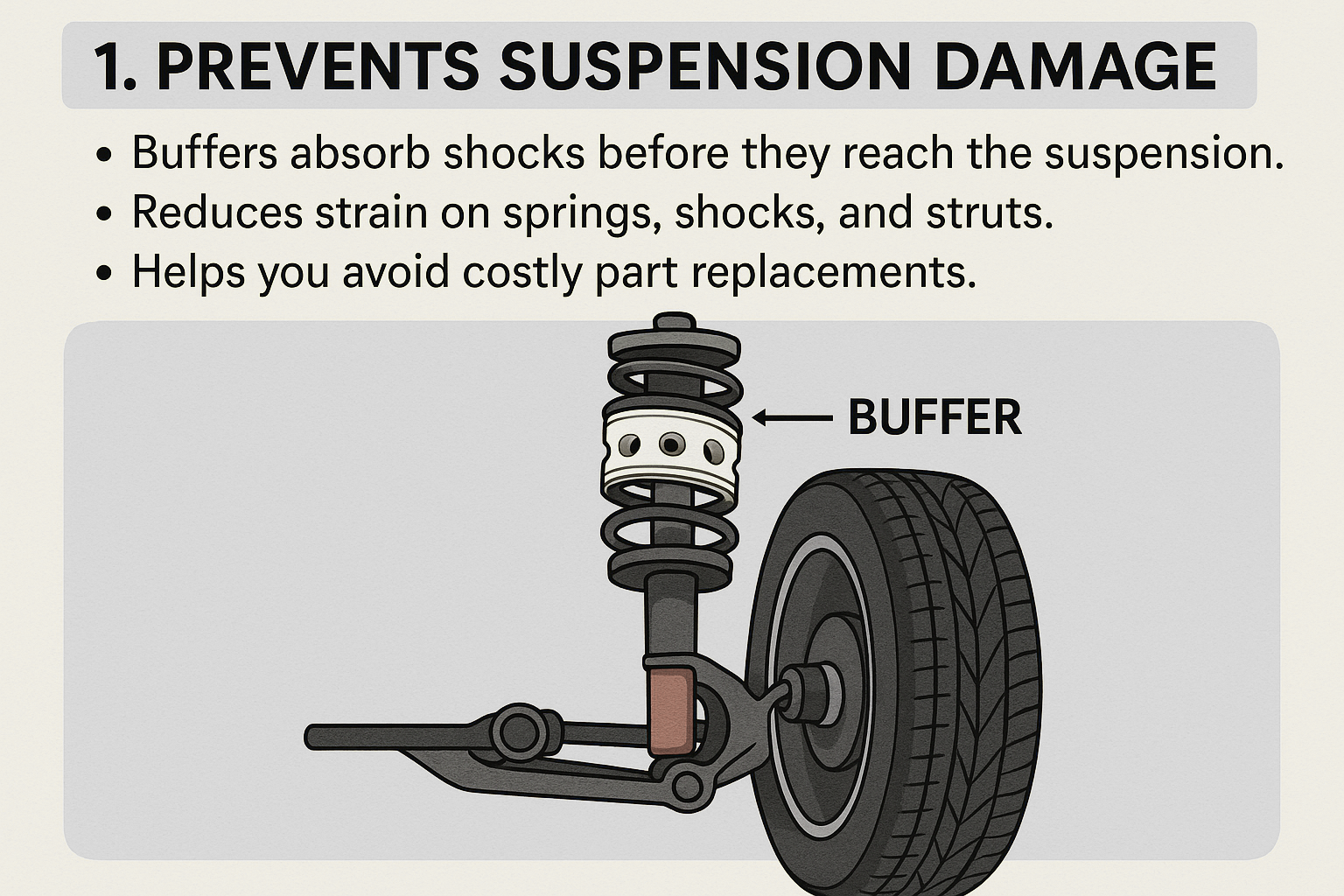 Prevents Suspension Damage