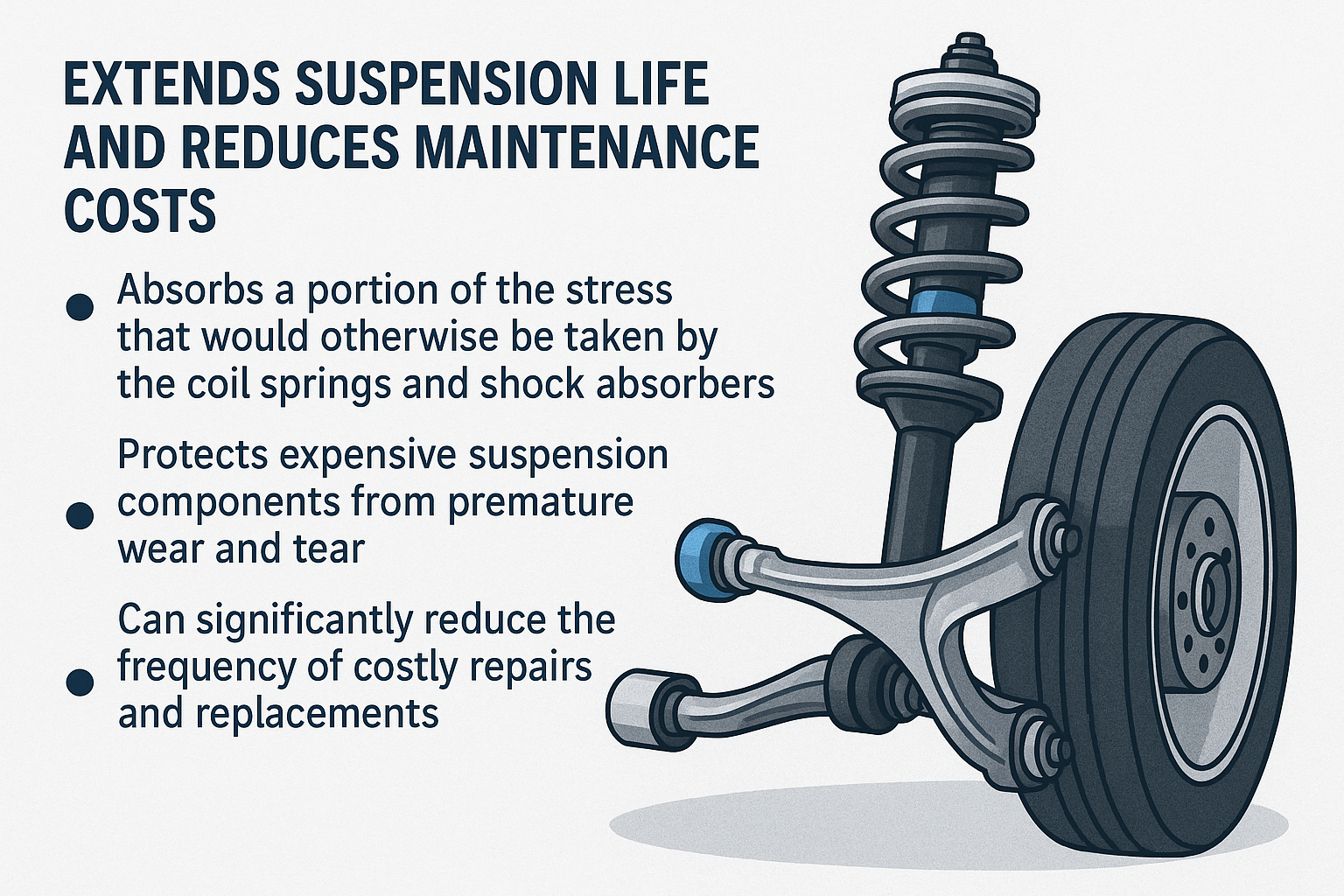 Extends Suspension Life and Reduces Maintenance Costs