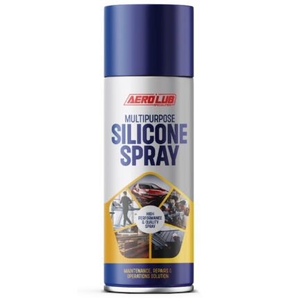 Silicone aerosol spray can for automotive use