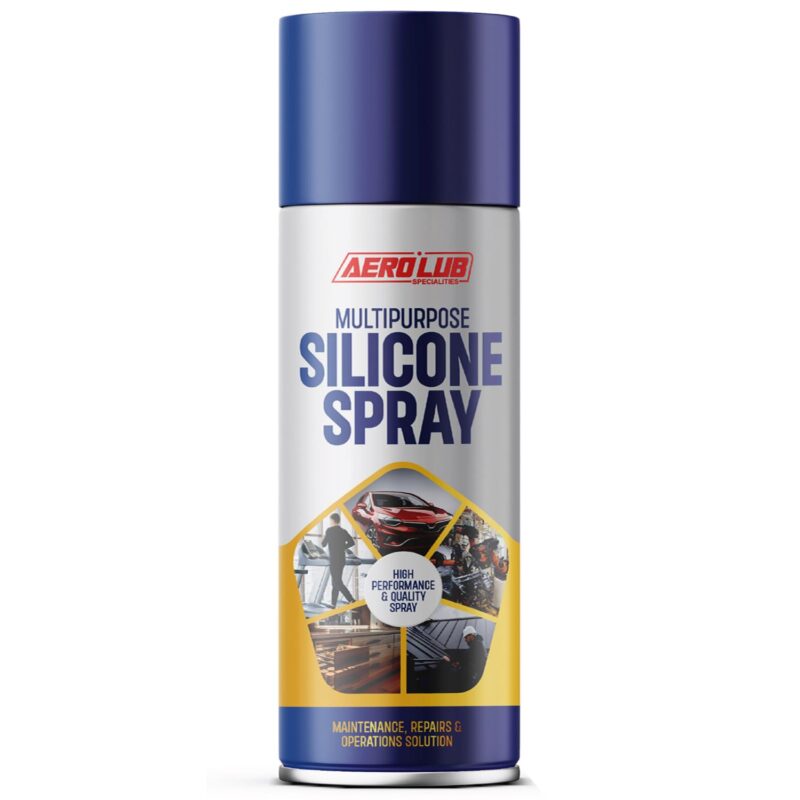 Silicone aerosol spray can for automotive use