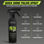 Quick Shine Polish Spray for Car & Bike | Dashboard Polish, Tyre Shine, Plastic & Paint Restorer | Instant Gloss, Dust Repellent, Long Lasting Protection - Image 4