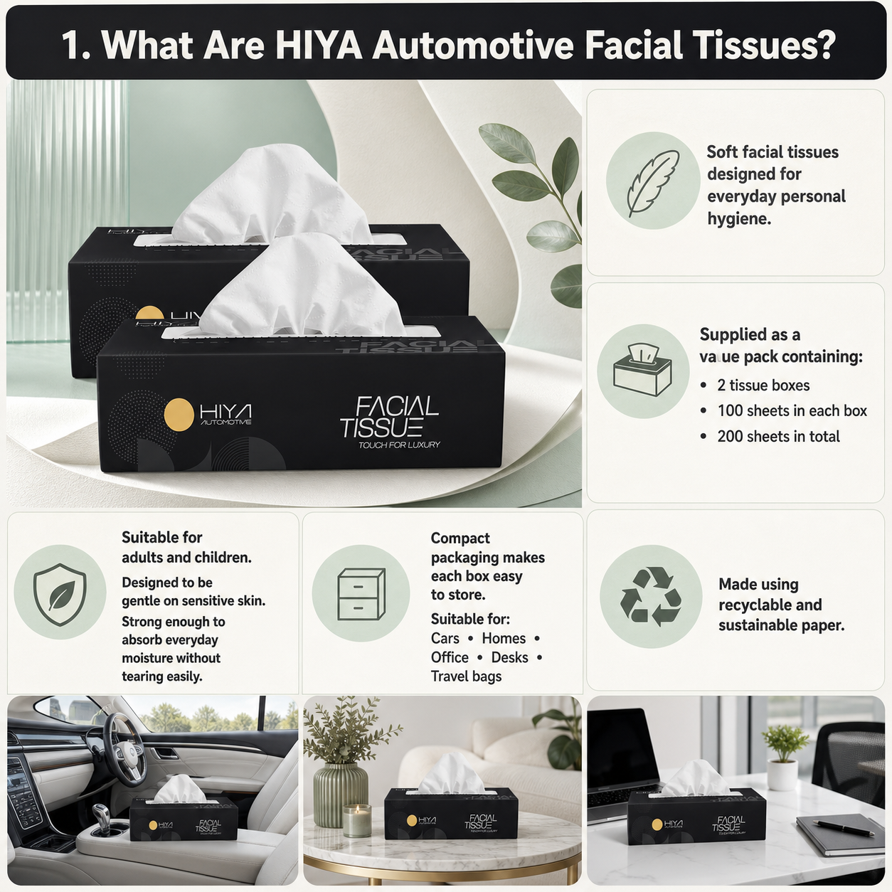 1. What Are HIYA Automotive Facial Tissues?
